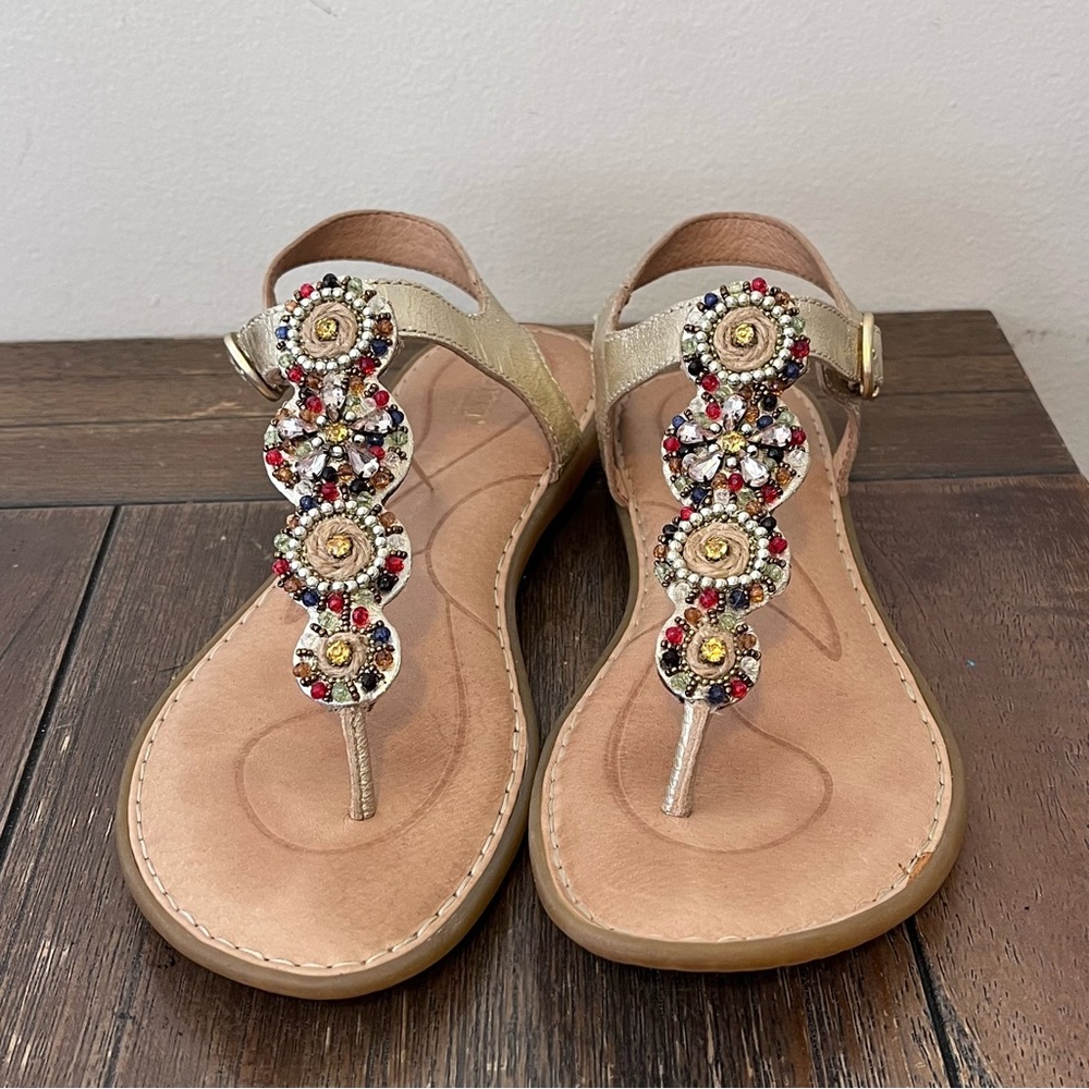 Born Gold Sandals Womens size 8 - Picture 4 of 7